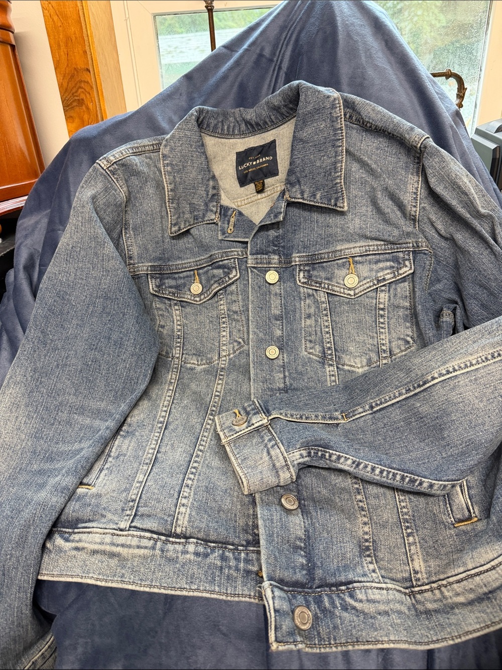 Lucky Brand Faded Blue Denim Jacket